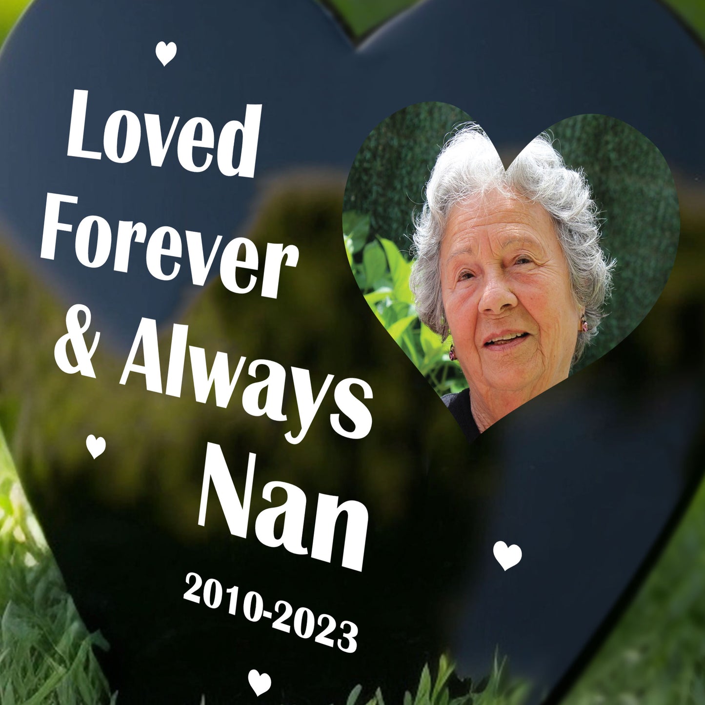 Personalised Grave Marker Ornament Custom Memorial Plaque