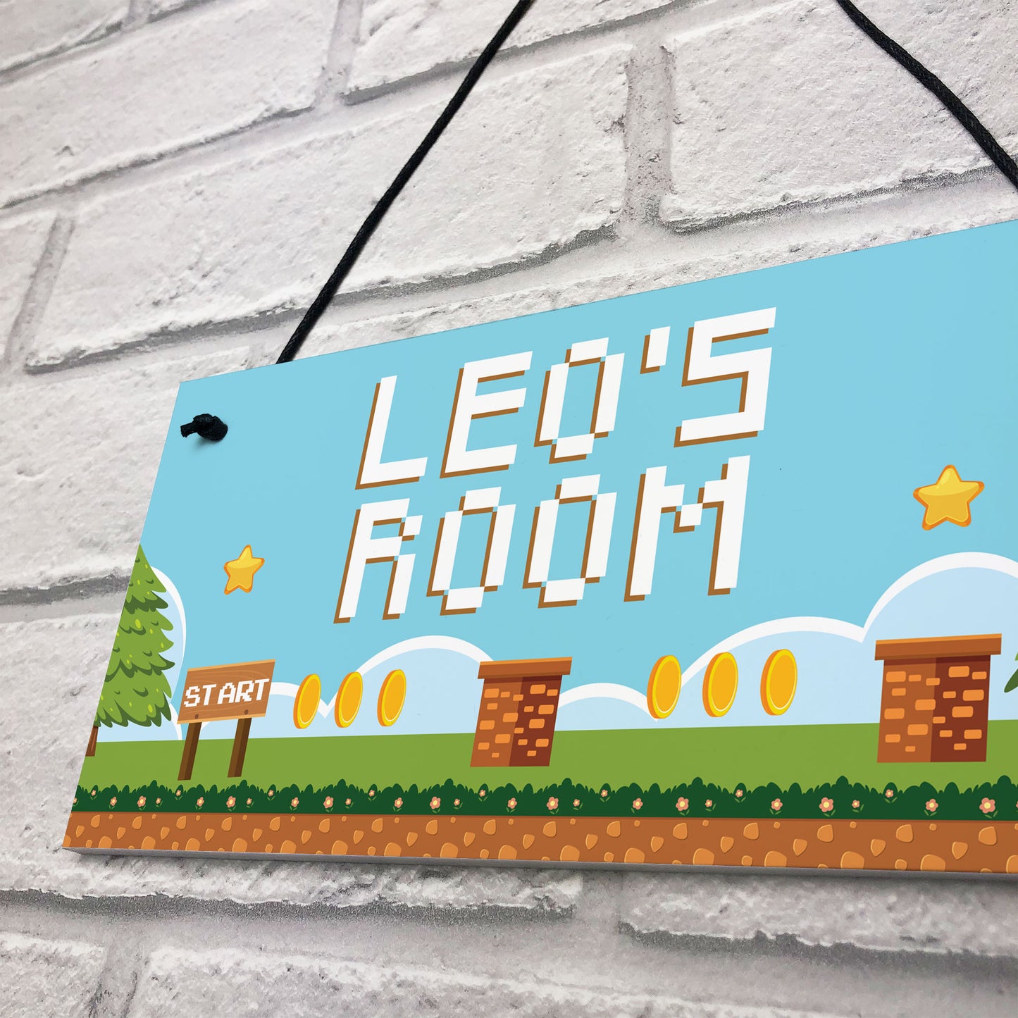 Gaming Sign Personalised Boys Bedroom Sign Wall Decor Retro Gift