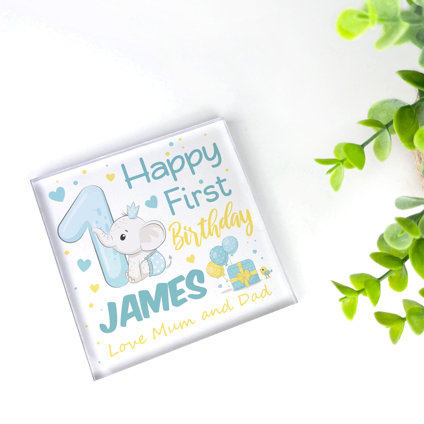 PERSONALISED 1st Birthday Gifts Baby Boy Son Grandson Gift