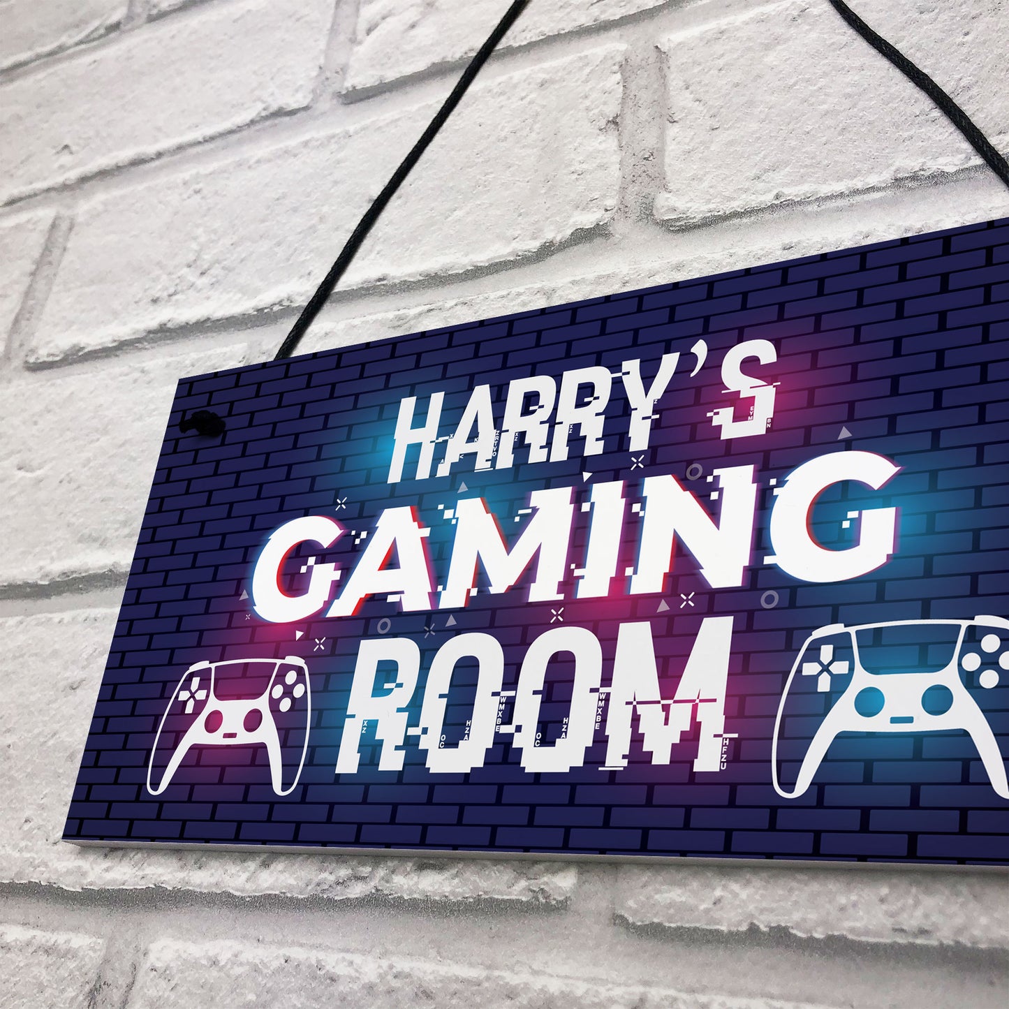 Personalised Gaming Sign For Boys Bedroom Gaming Bedroom