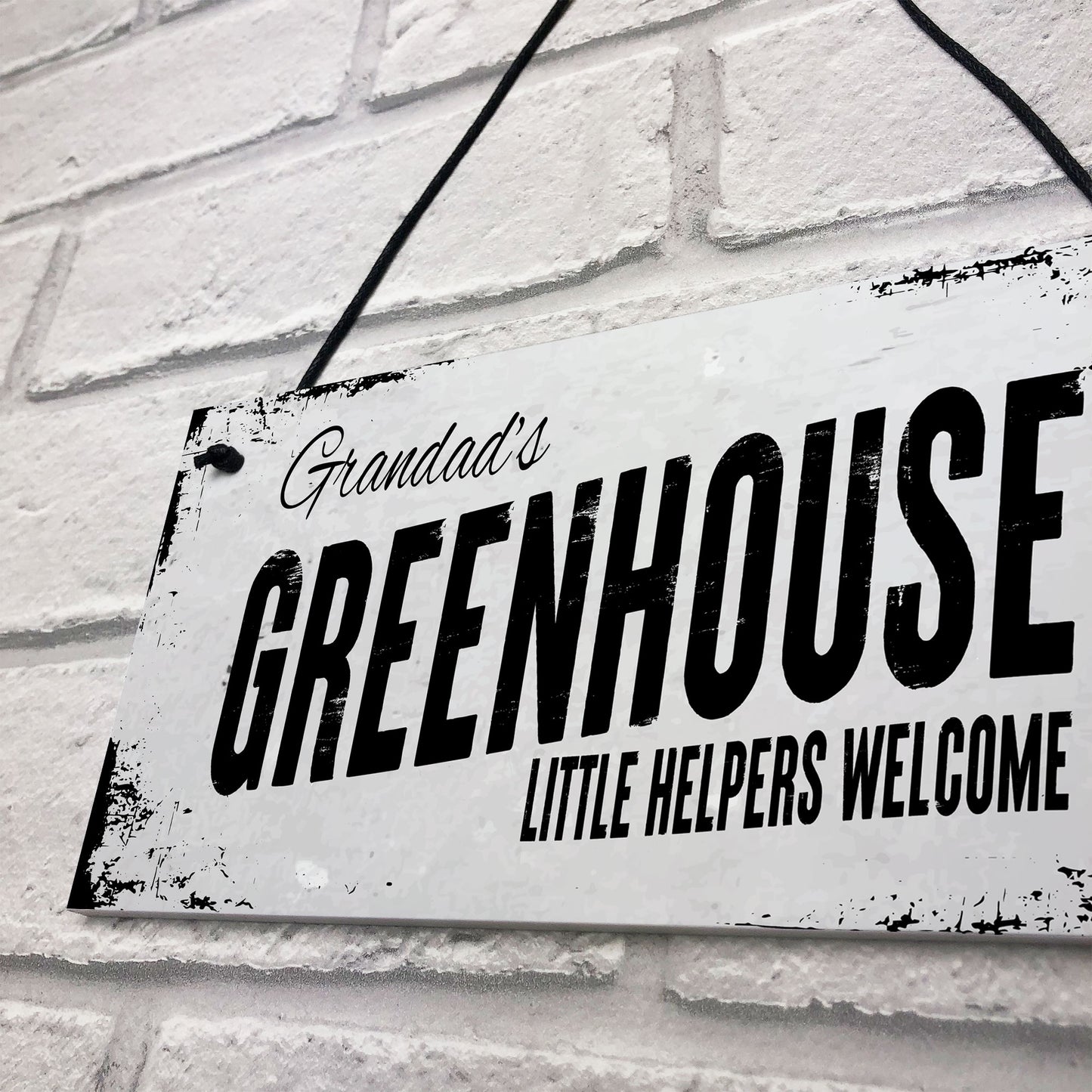 Personalised Greenhouse Sign Shed Sign Gift For Him Her Grandad