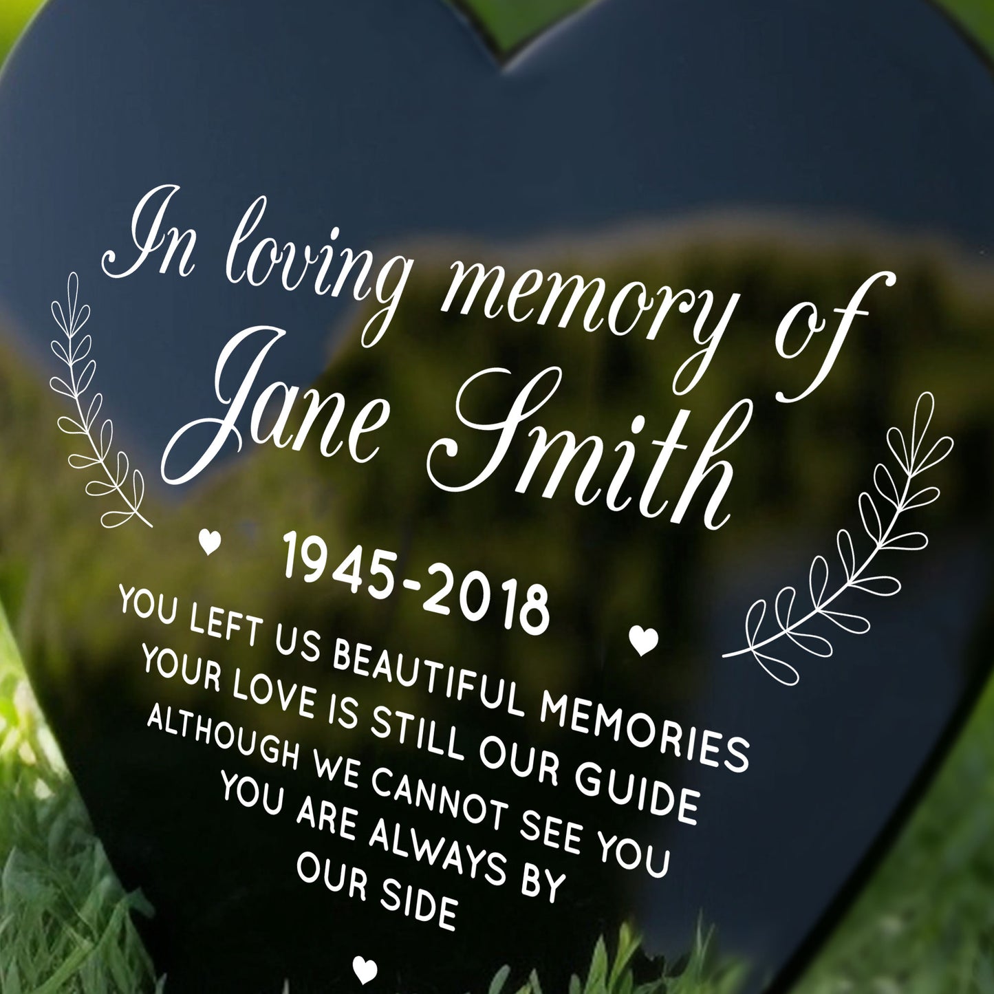 Memorial Stake Grave/Tree Marker Cremation Personalised Plaque