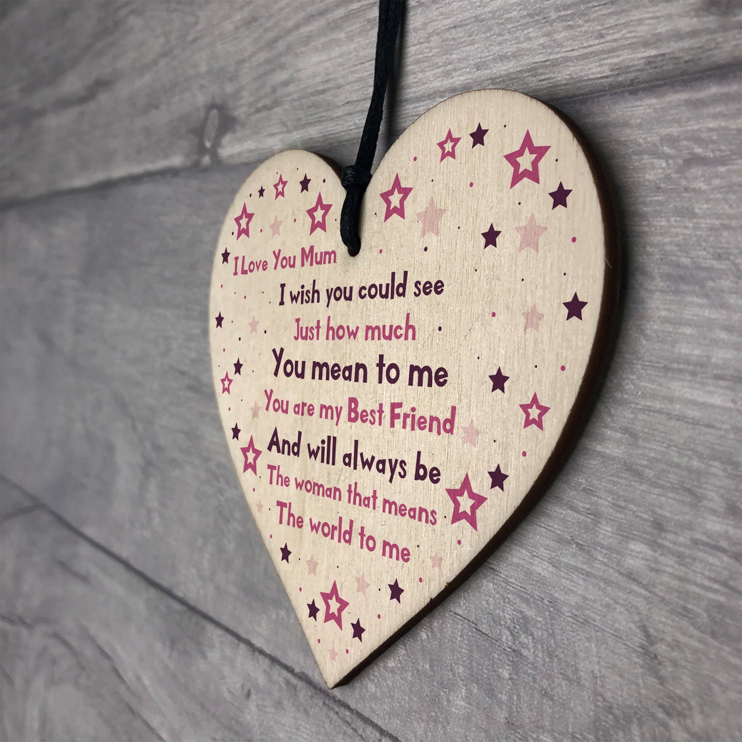 I Love You Mum Plaque Handmade Gift For Mum Birthday Gifts