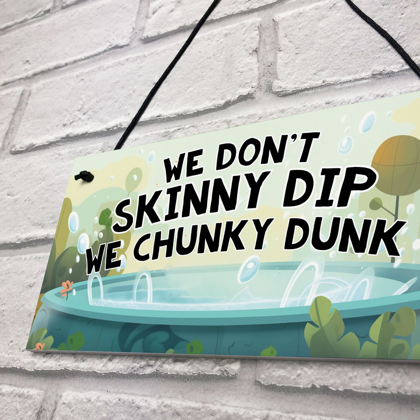 Funny Hot Tub Novelty Sign Hot Tub Decor Plaques Garden Wall