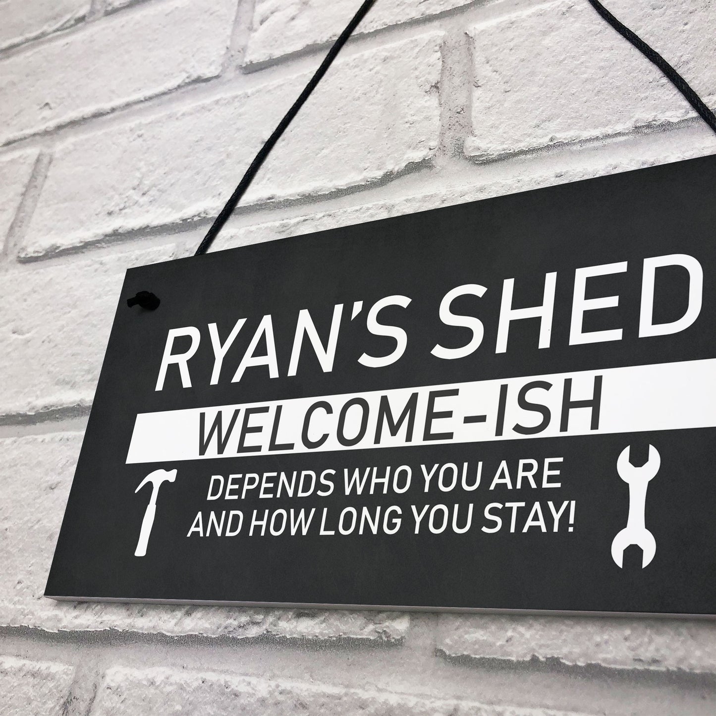 Funny Shed Sign Personalised Welcome Sign For Shed Man Cave