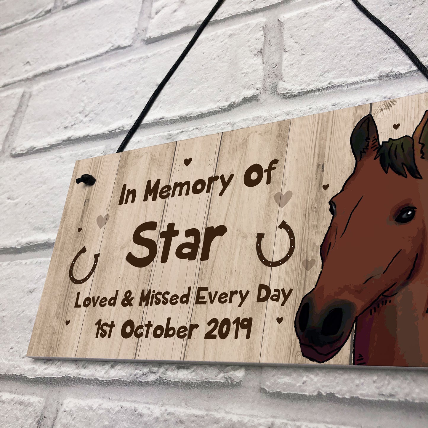 Pet Memorial Plaque Personalised In Memory Plaque Stable Sign