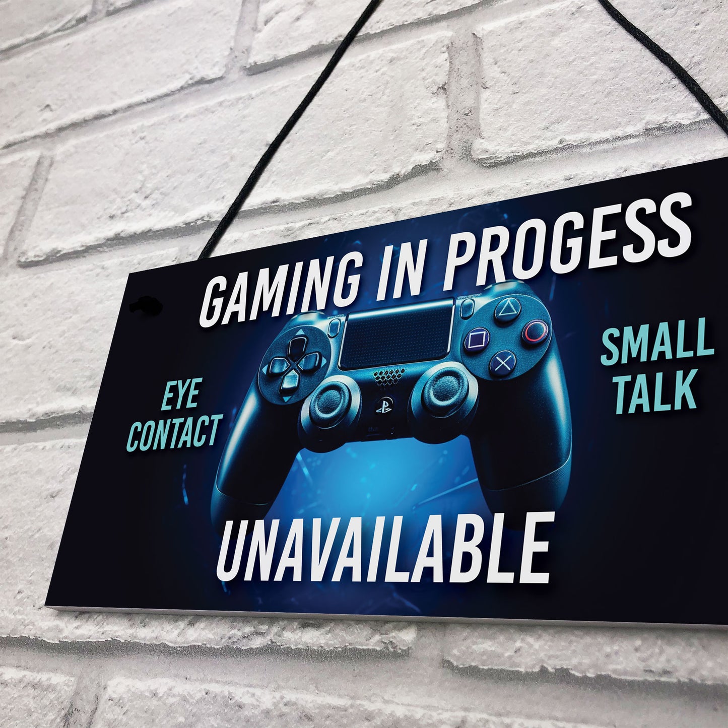 Funny Gaming In Progress Boys Bedroom Sign Gamer Gift For Son