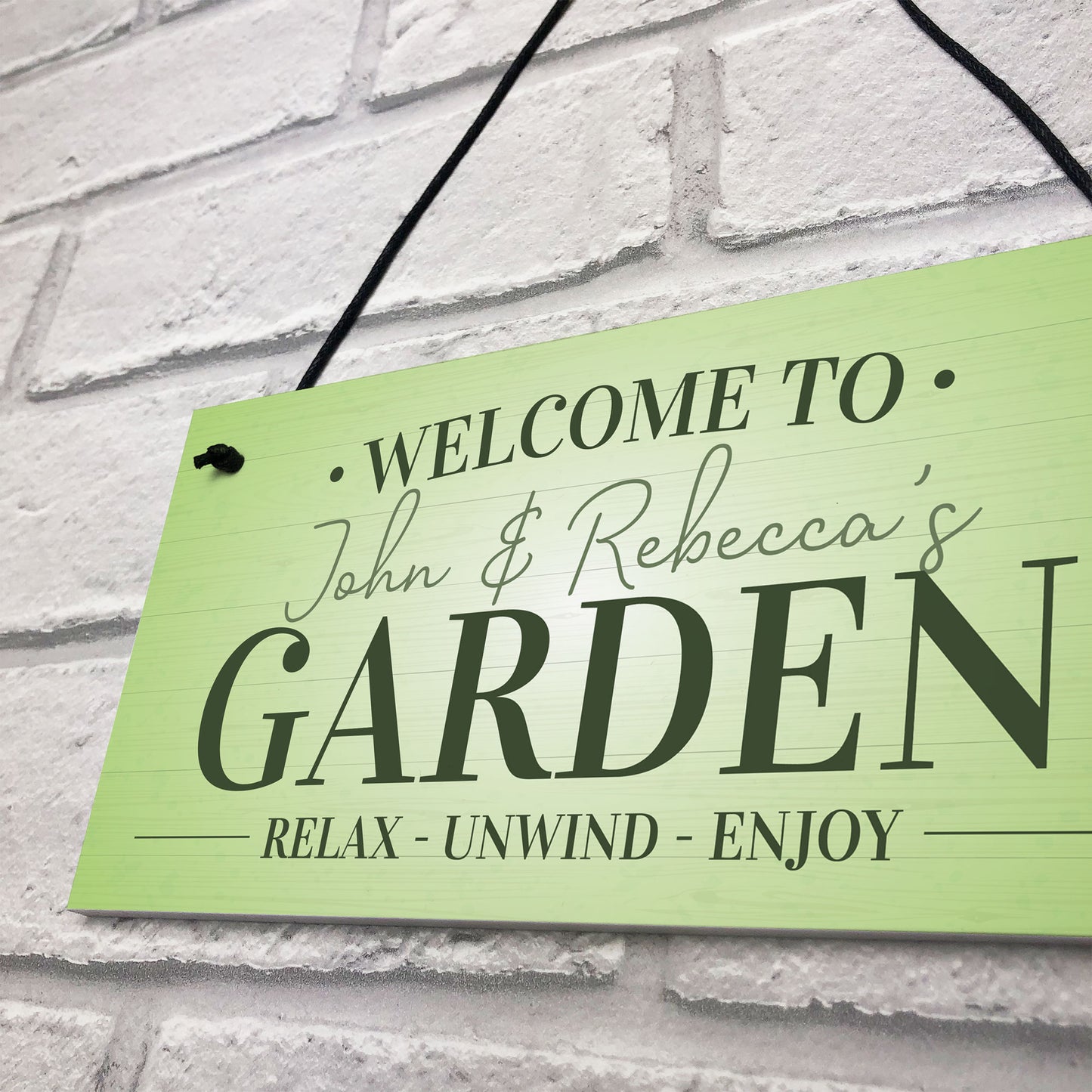 Garden Signs And Plaques RELAX UNWIND ENJOY Summerhouse Decking