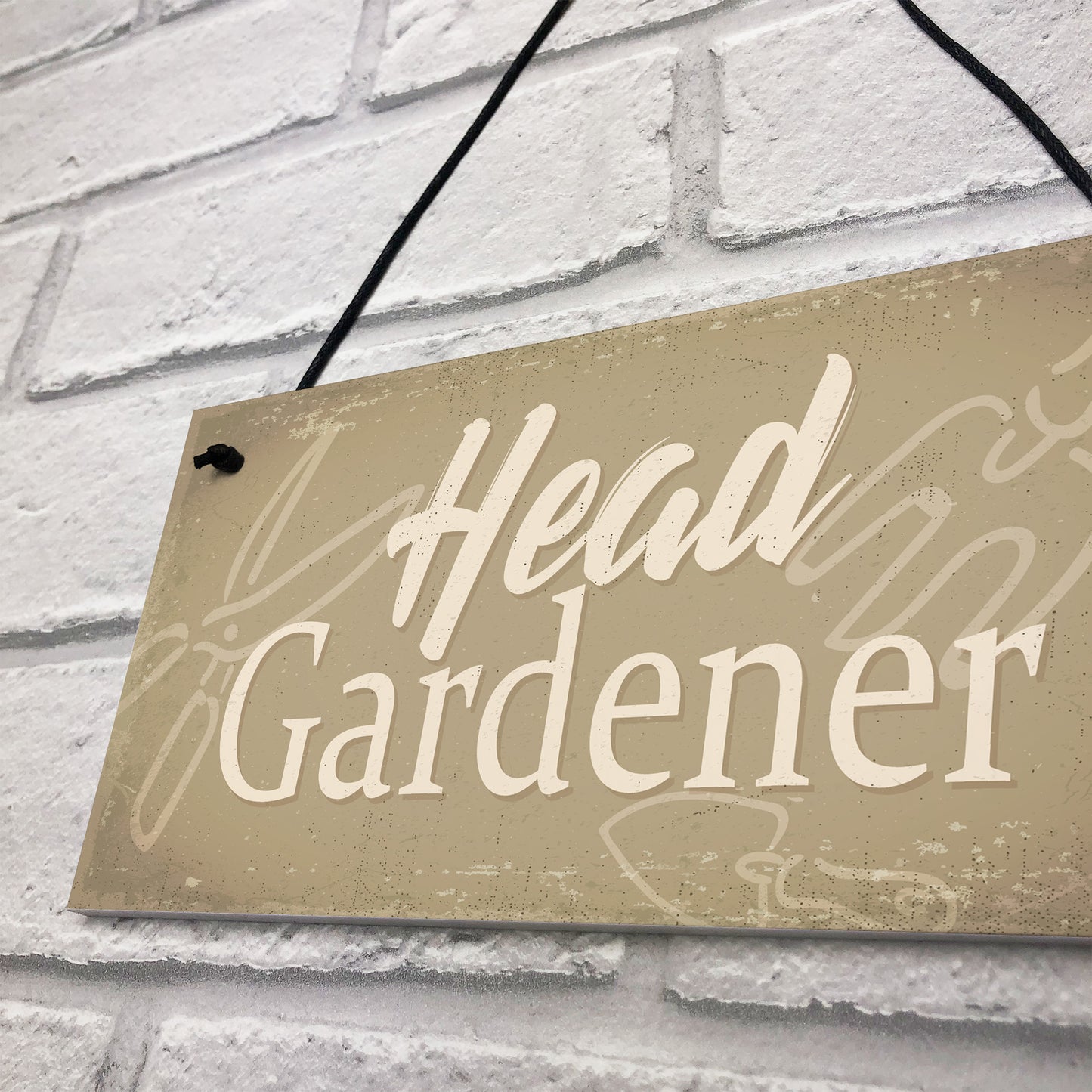 Garden Sign Head Gardener Plaque Garden Shed SummerHouse