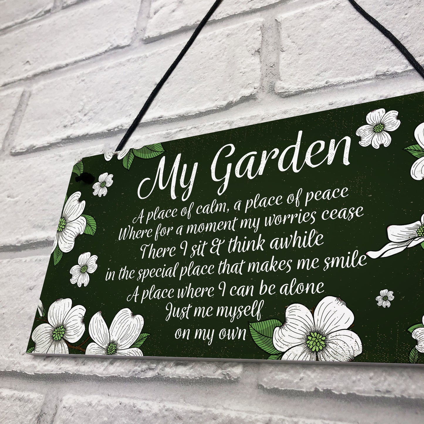 Novelty Hanging Garden Plaque Present Home Fence Shed Sign