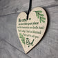 Dad Graveside Memorial Remembrance Heart Grave Plaque