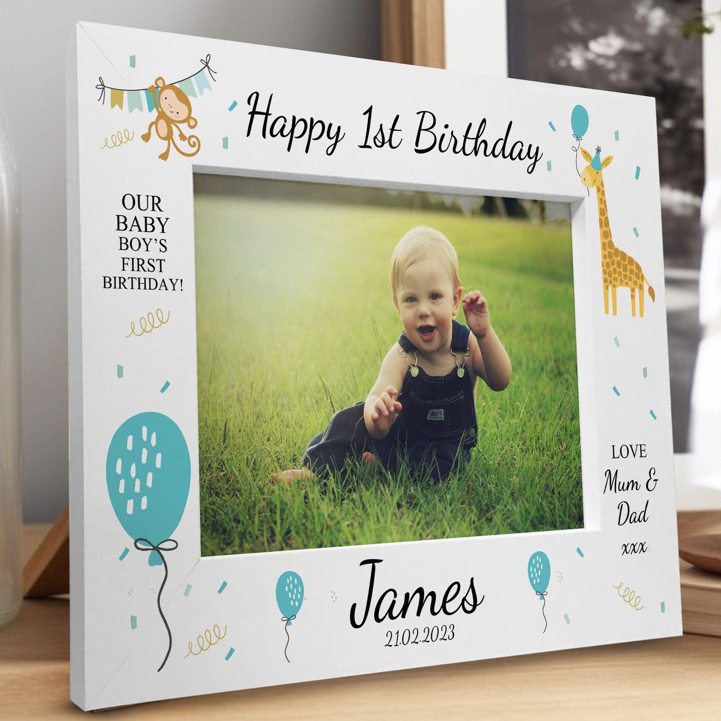 Personalised My First Birthday Photo Frame 1st Birthday Gift Son