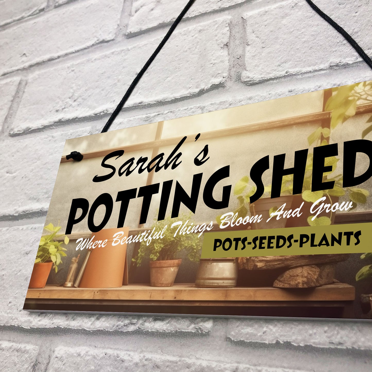 PERSONALISED Potting Shed Sign Greenhouse Sign For Garden