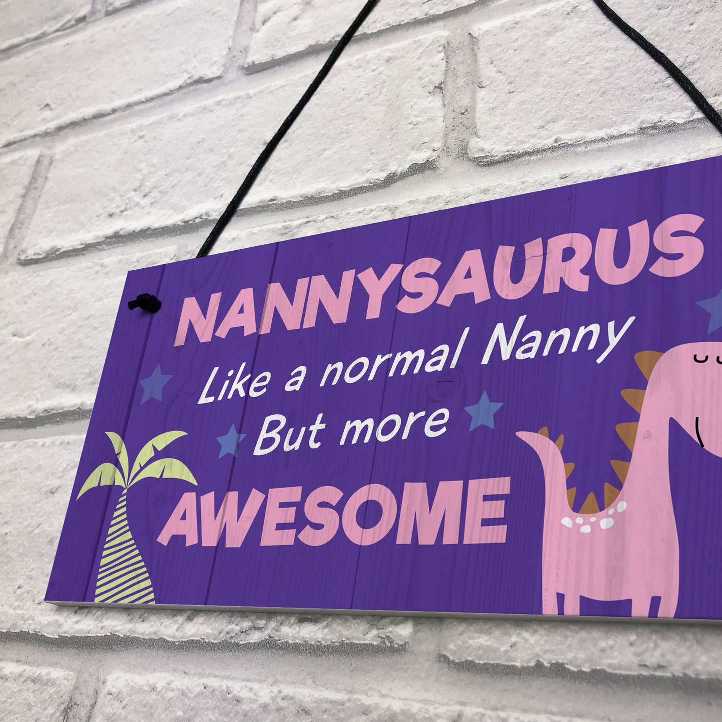 Nannysaurus Plaque Cute Nanny Gift For Birthday Mothers Day Gift