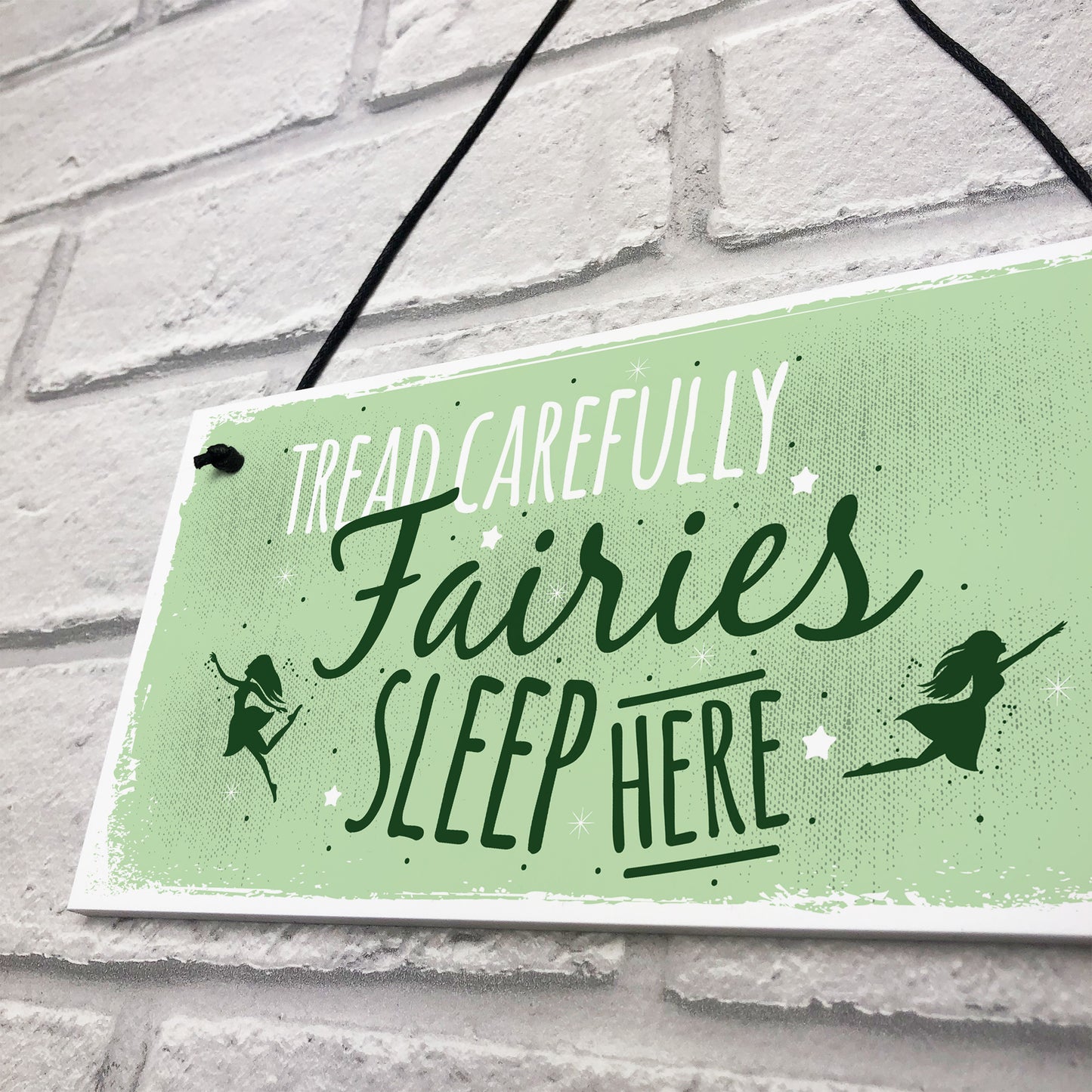 Fairies Sleep Here Garden Fairy Sign Plaque Home Gift Friend