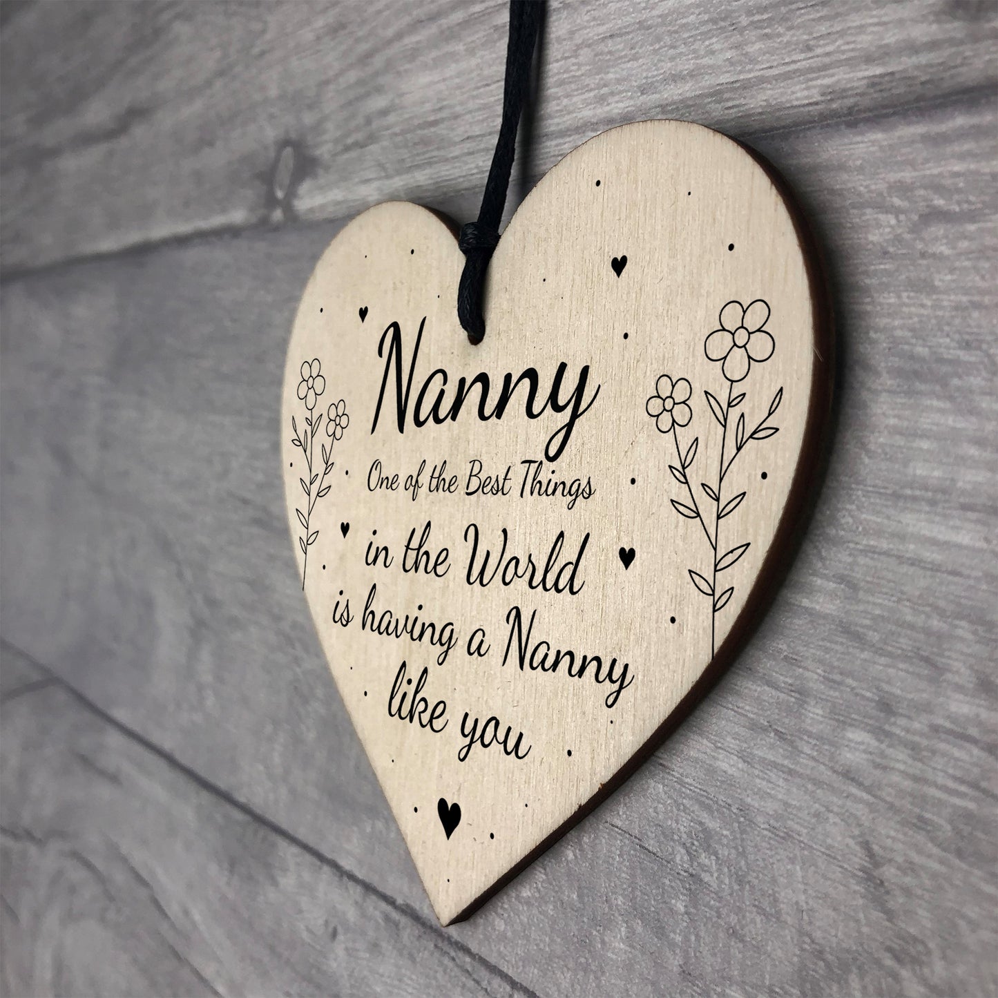 Mothers Day Gift For Nanny Heart Thank You Birthday Gift