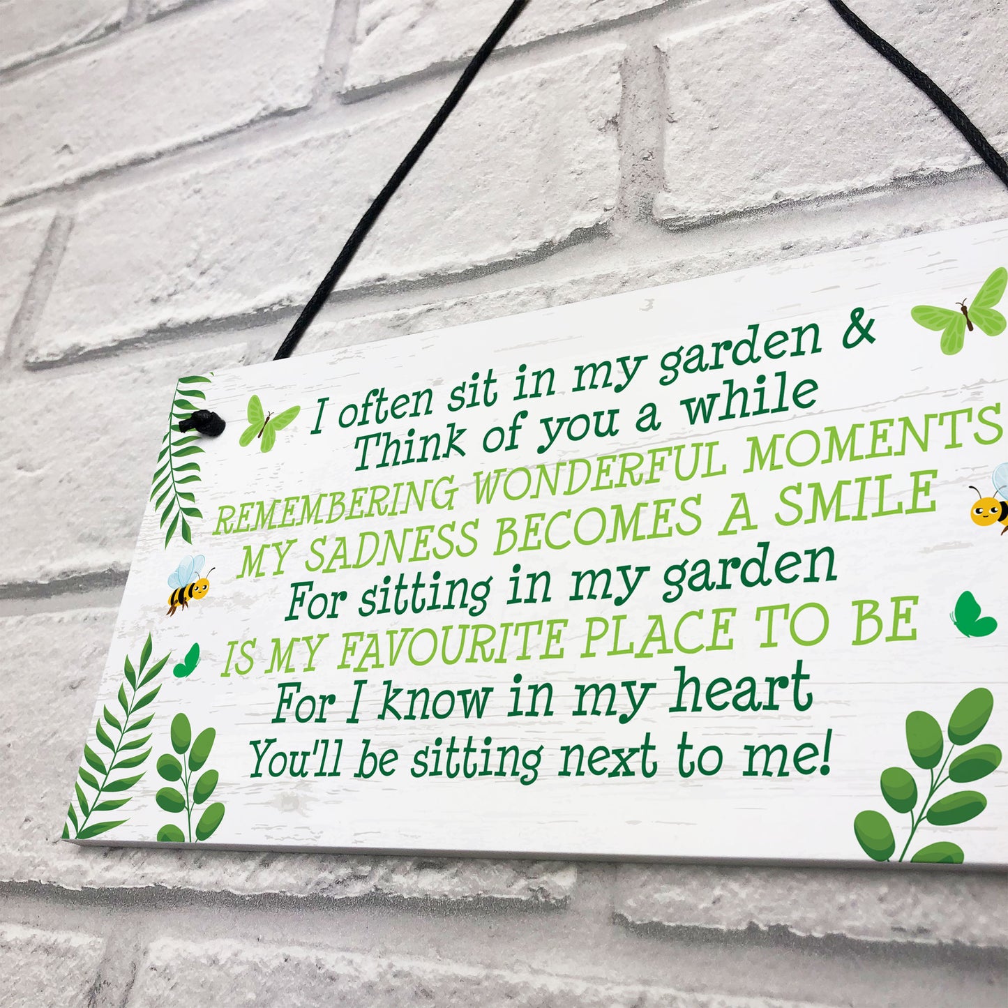 Memorial Plaque For Garden Hanging Wall Plaque Garden Memorial