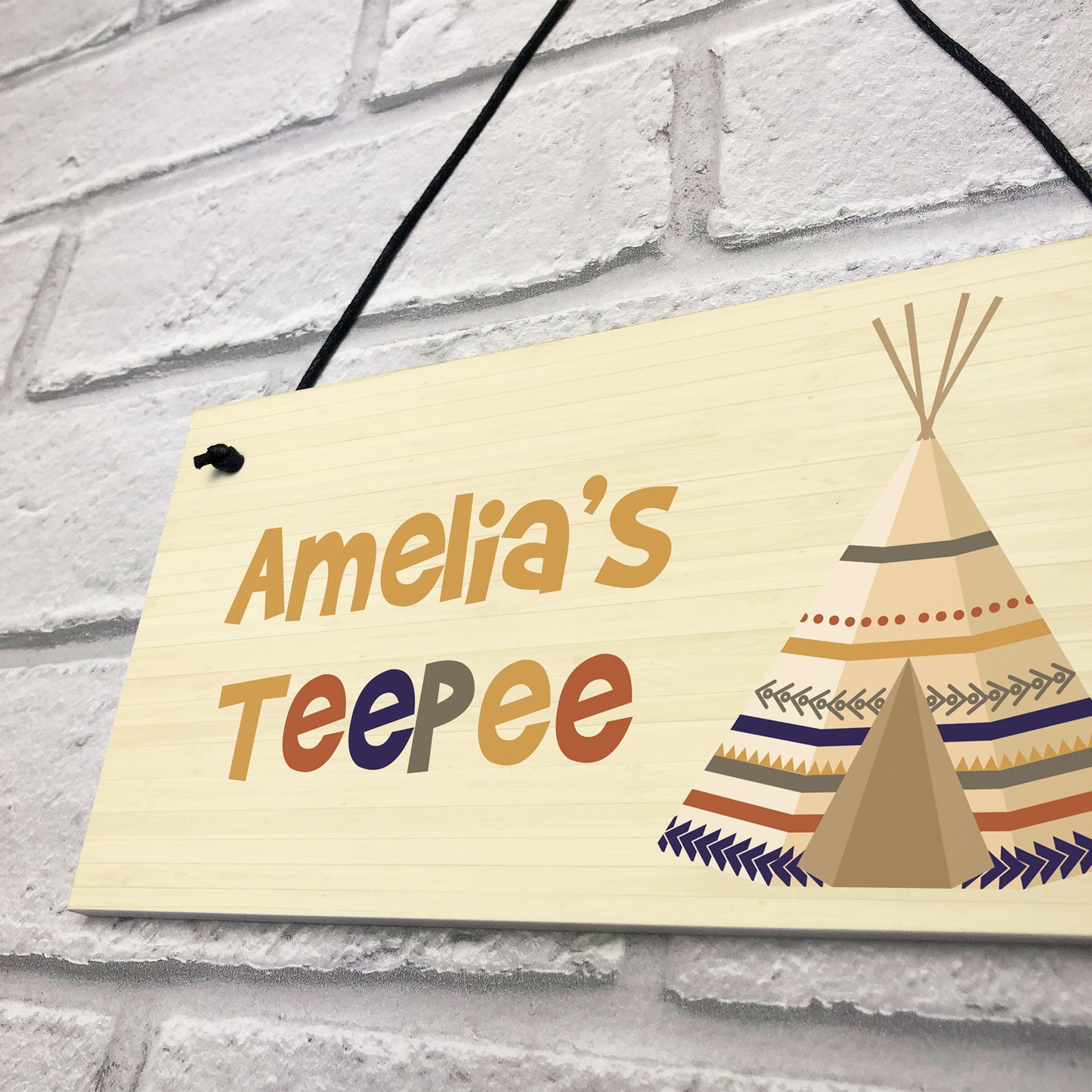 PERSONALISED Teepee Playhouse Den Home Decor Sign Gift