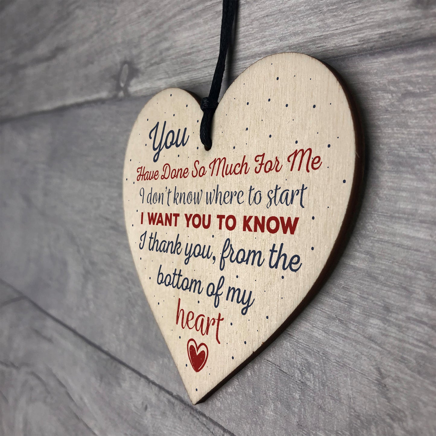 Handmade Wooden Heart Gift For Teacher Mentor Friend Gifts