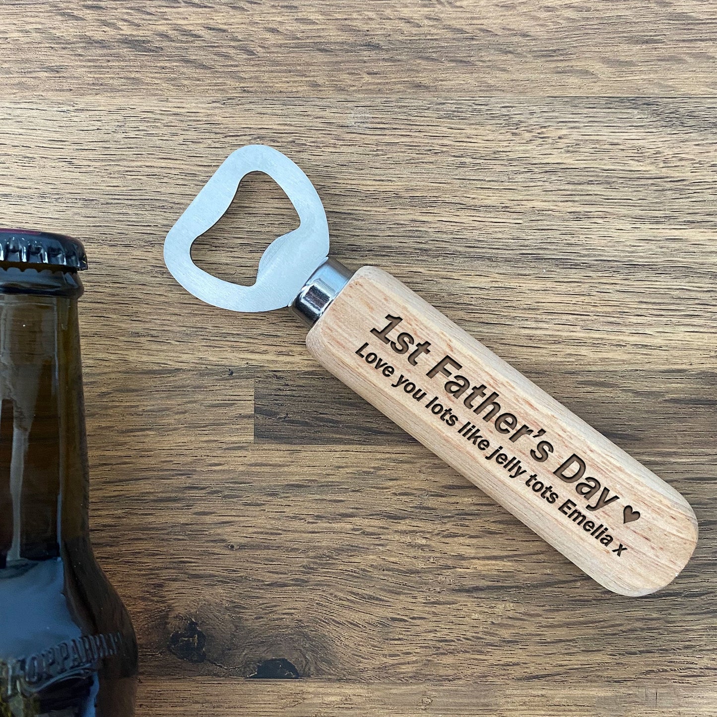 1st First Fathers Day Gifts Personalised Engraved Bottle Opener