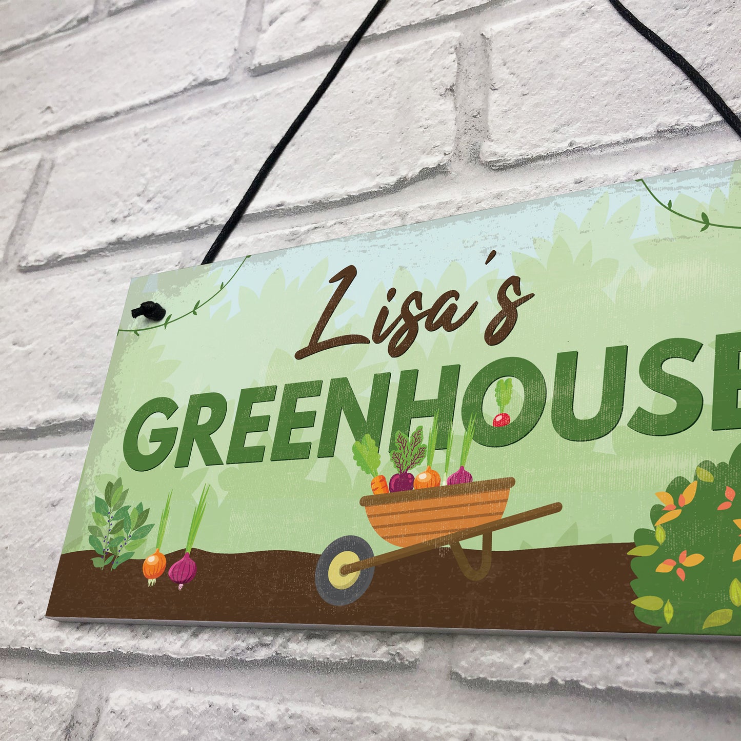 Personalised Greenhouse Plaque Garden Shed SummerHouse Gift