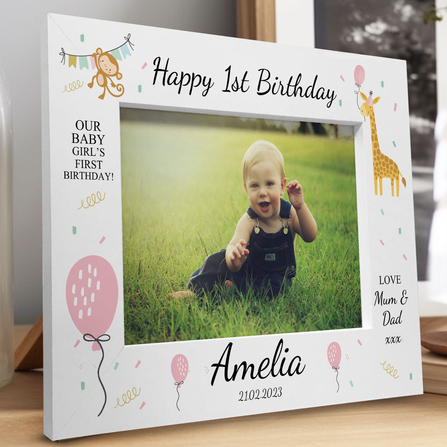 Personalised My First Birthday Photo Frame 1st Birthday Gifts