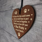 Dog Sign Pet Memorial Wooden Christmas Tree Decoration Bauble