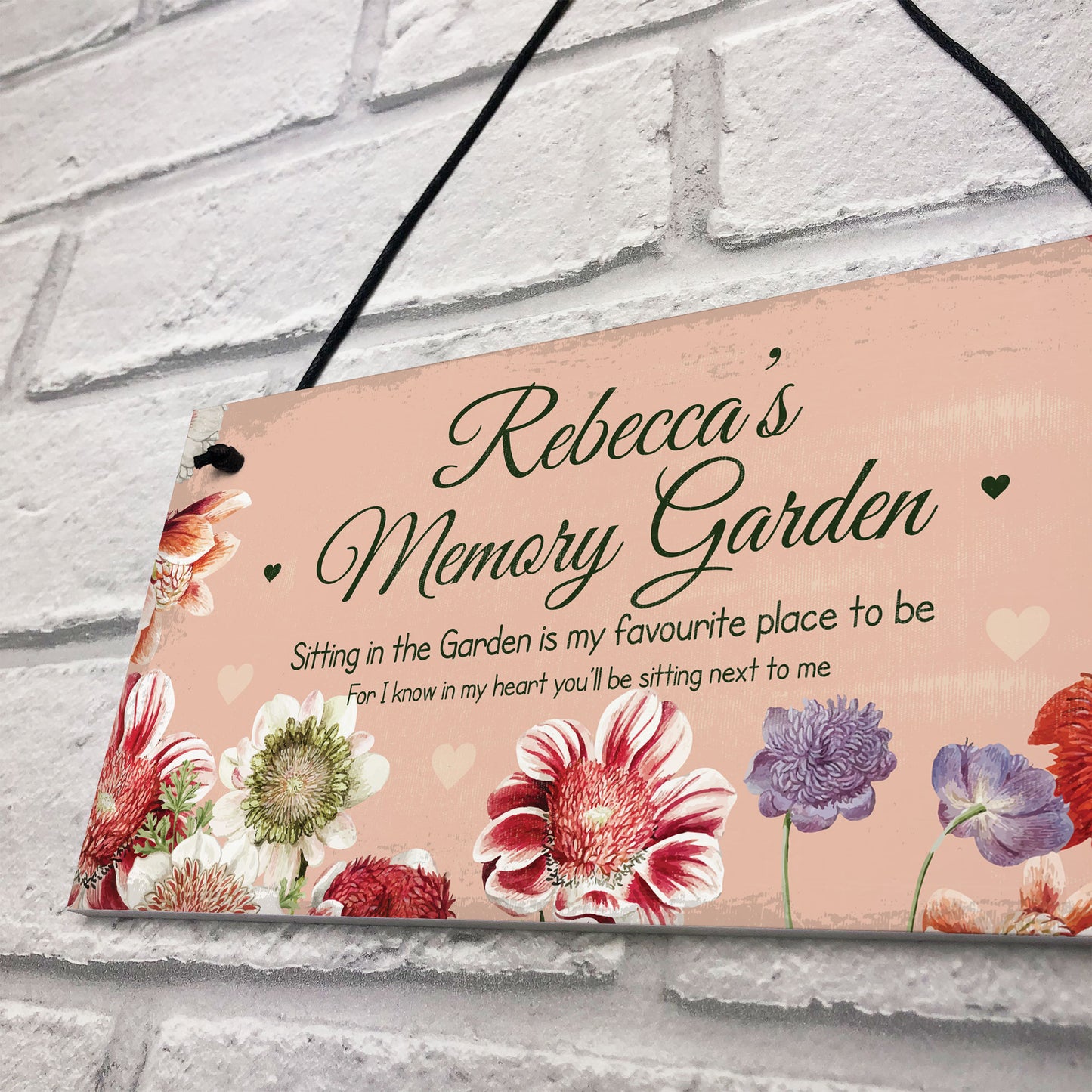 In Memory Plaque Personalised Memory Garden Sign Memorial