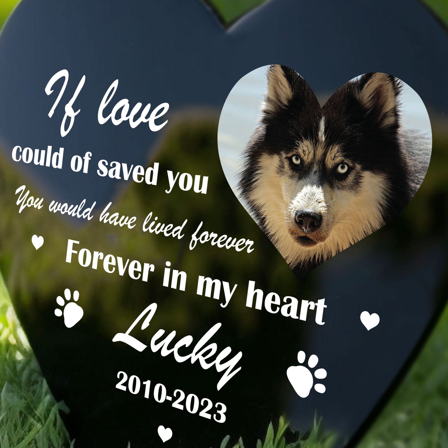 Personalised Dog Memorial Plaque For Garden Pet Cat Memorial