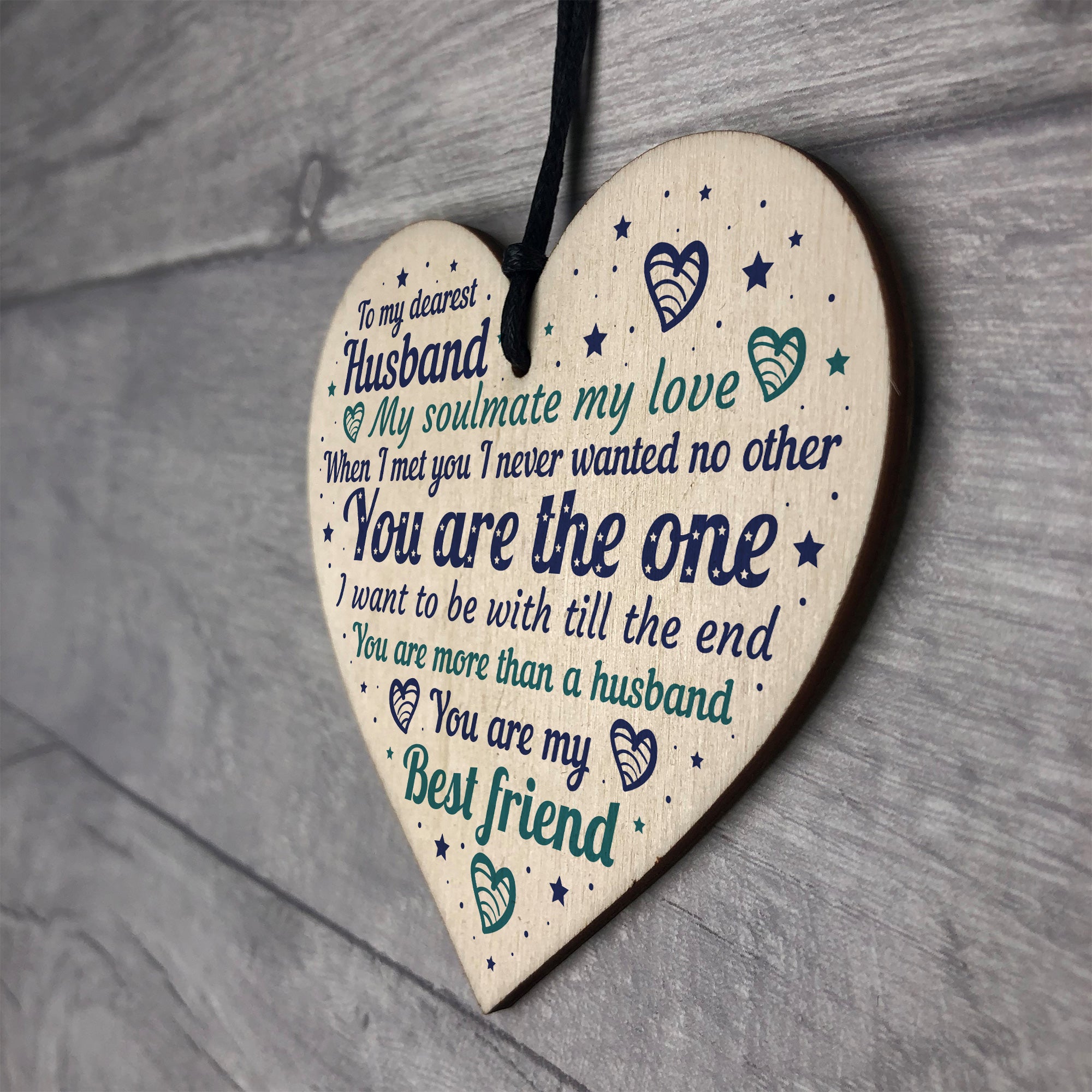 Handmade Gift For Husband Wooden Heart Anniversary Gift For Him – GiftGeeza