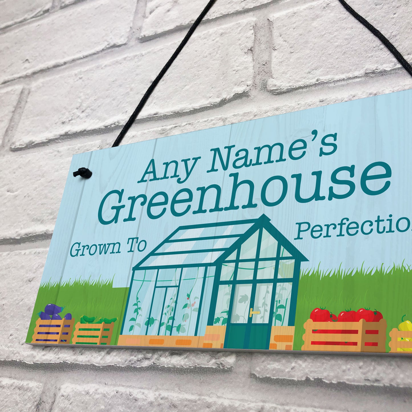 Greenhouse Sign For Garden Personalised Greenhouse Plaque