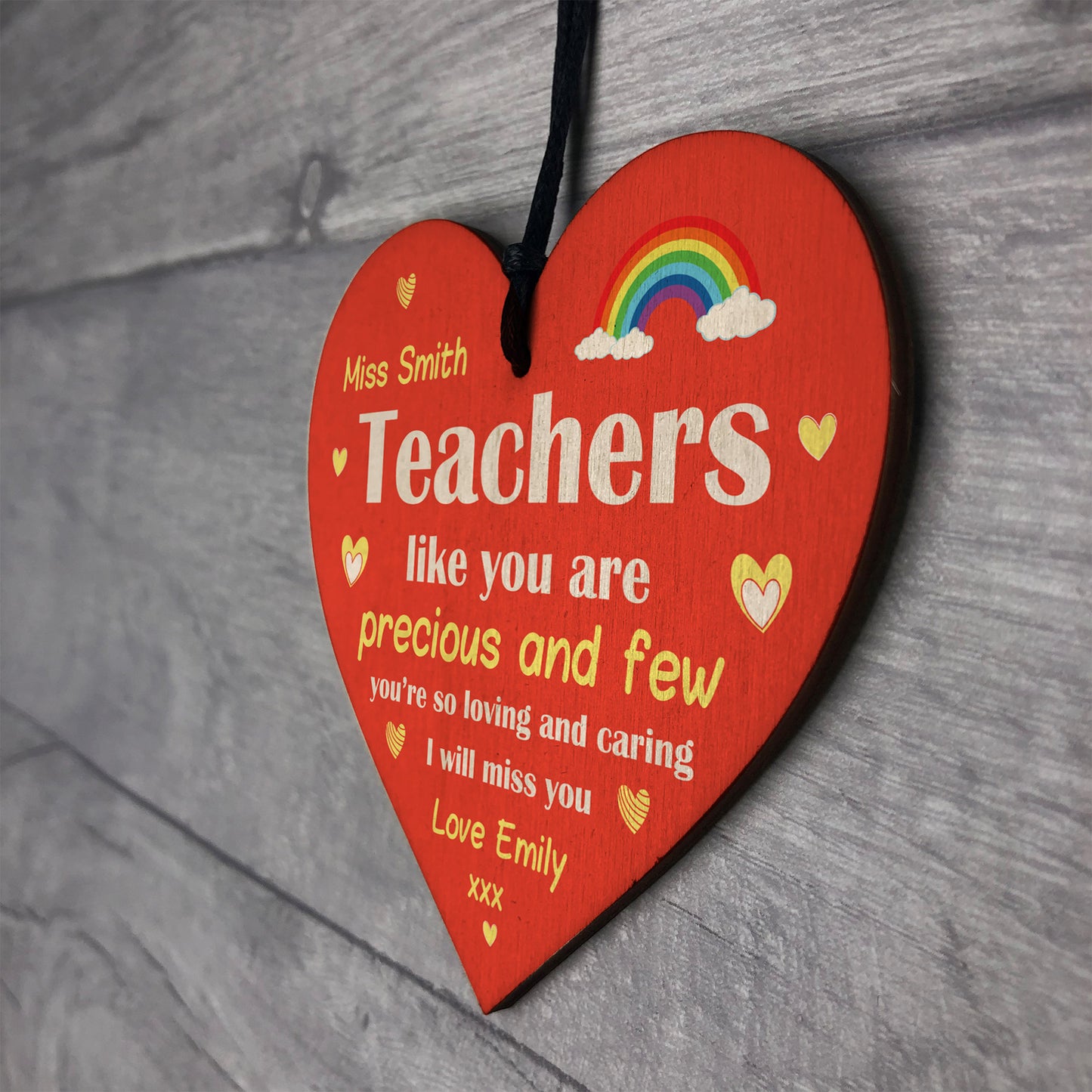 Personalised Leaving Gift For Teacher Precious And Few Thank You