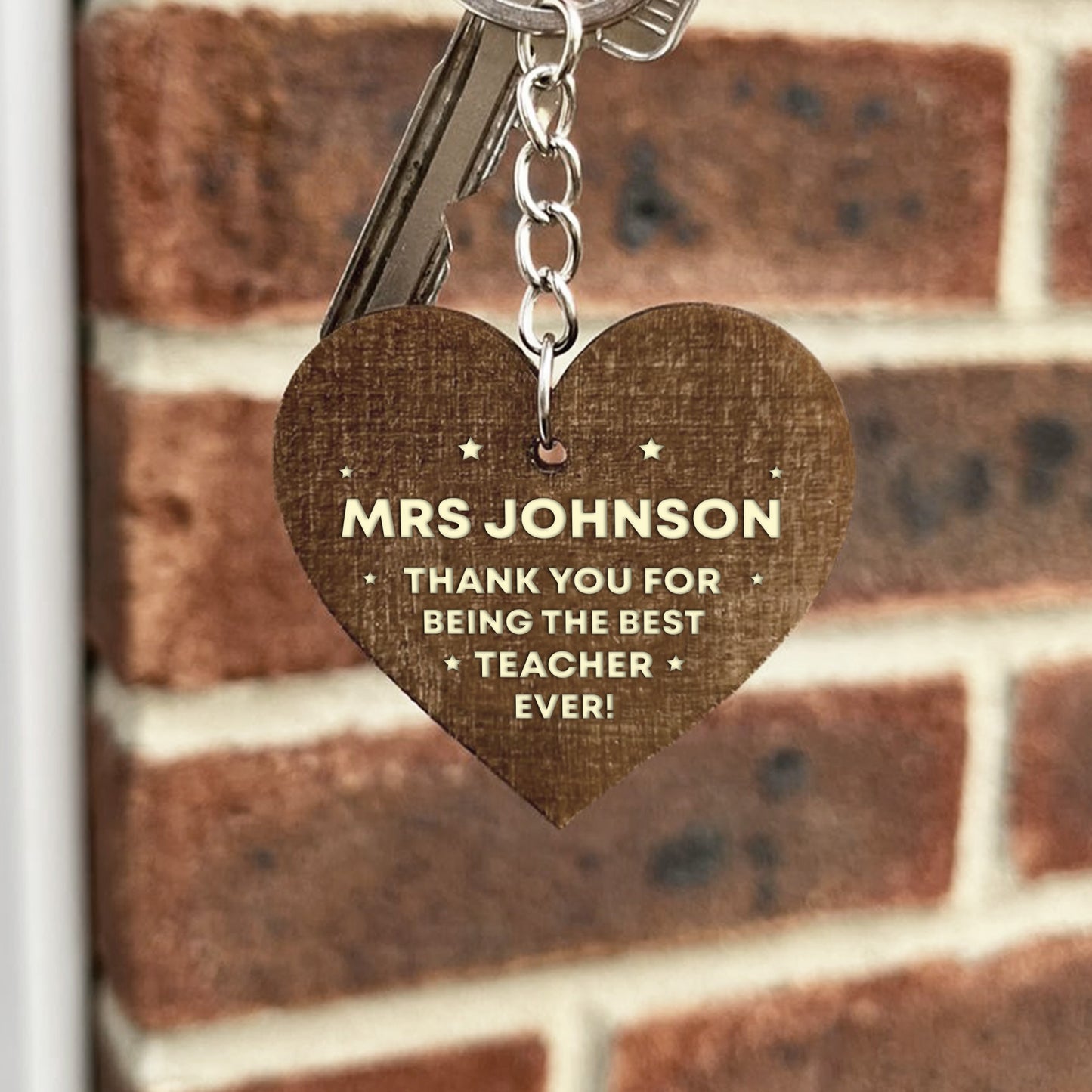 Special Thank You Teacher Gift Heart Keyring Teacher Gifts