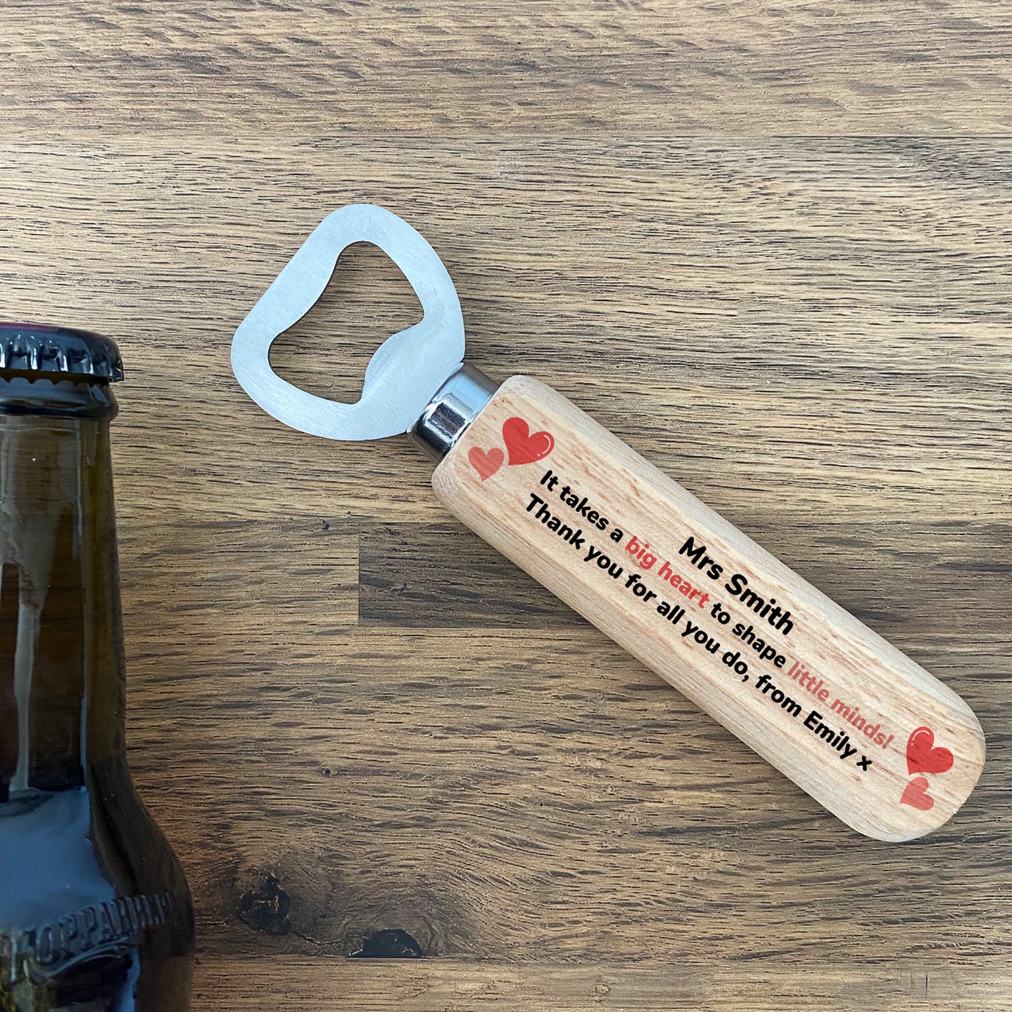 Personalised Gift For Teacher Christmas Bottle Opener Thank You