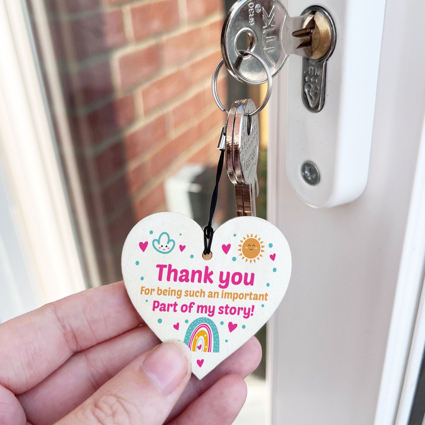 Special Thank You Keyring For Teacher Nursery Teacher Leaving