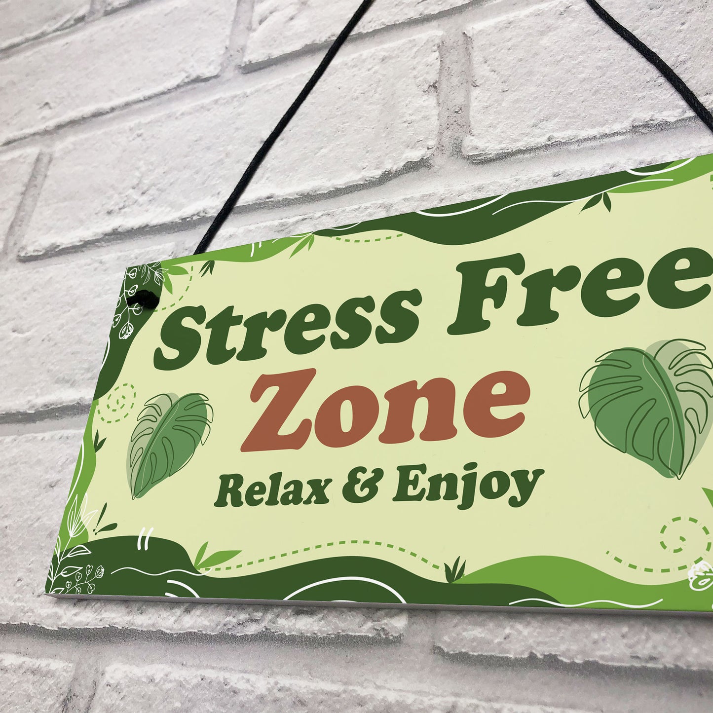 Stress Free Zone Relax And Enjoy Hot Tub Sign Garden Shed Sign