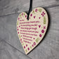 Nan Thank You Gifts Wooden Heart Sign Mothers Day Birthday Gift