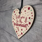 Will You Be My Bridesmaid Wood Heart Wedding Asking Friendship