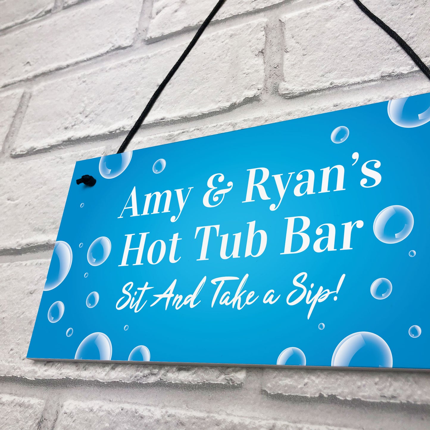 Personalised Hot Tub Bar Signs Novelty Home Bar Garden Sign Hot