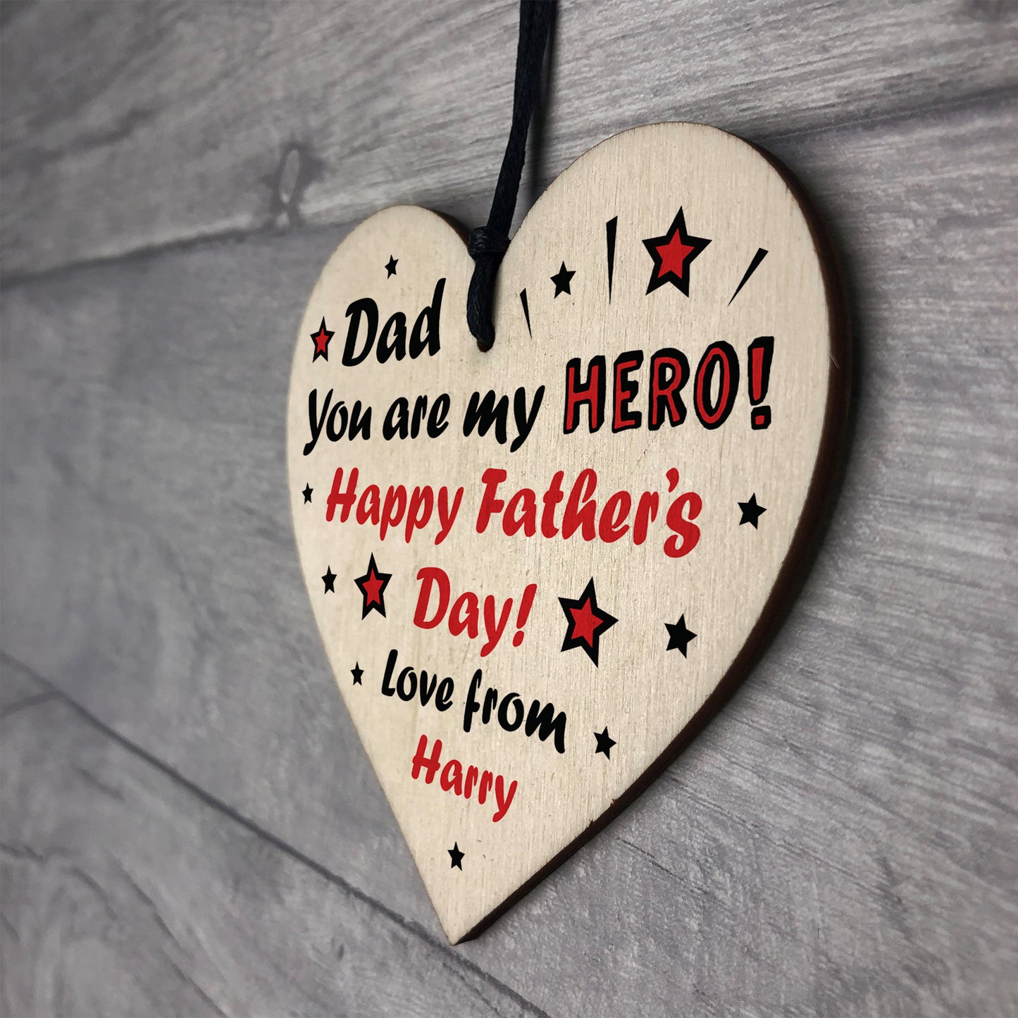 Novelty Fathers Day Gift For Dad Personalised Superhero Gift