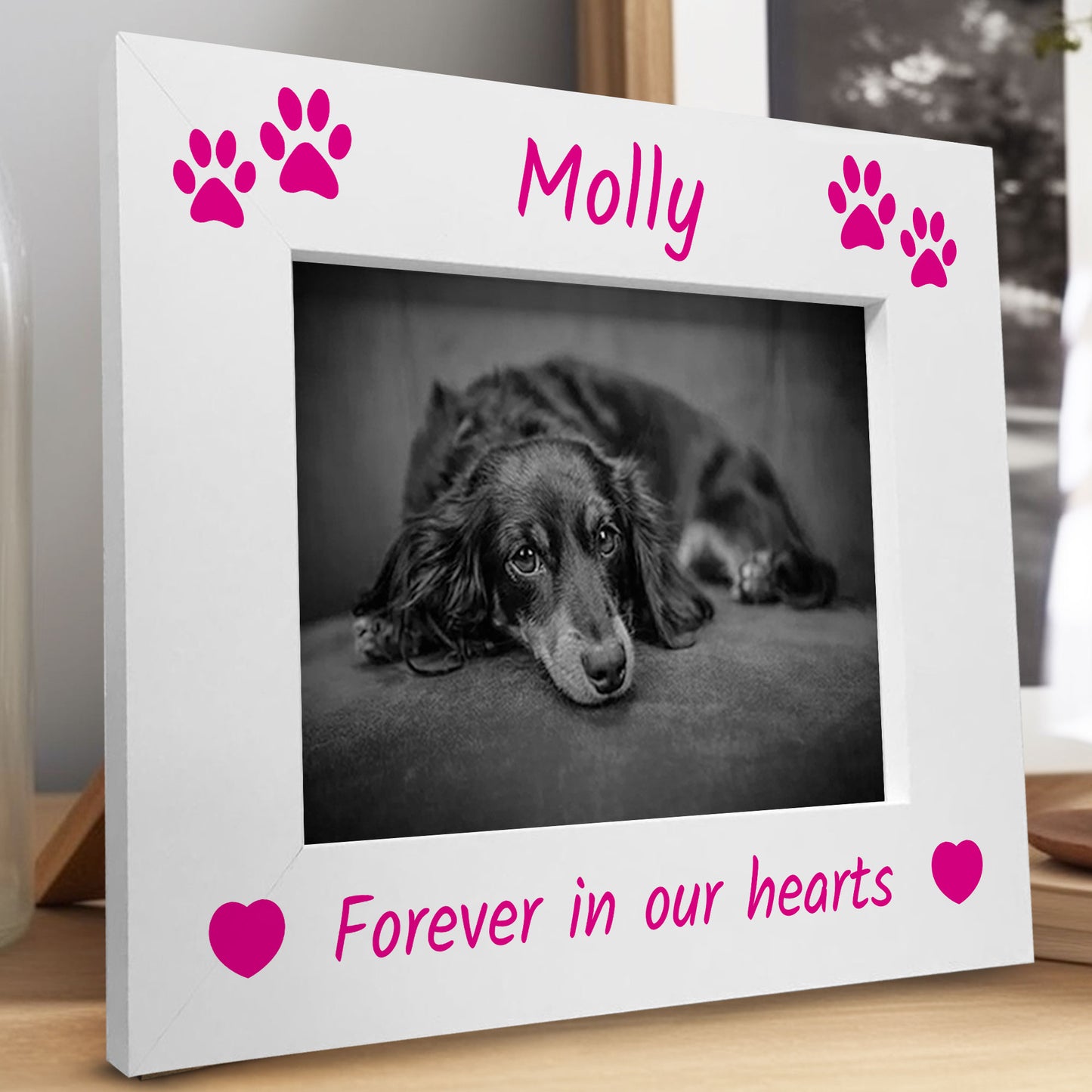 Personalised Dog Memorial Photo Frame Gift Pet Loss Keepsake