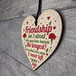 FRIENDSHIP Birthday Christmas Gift Wooden Heart Best Friend Gift