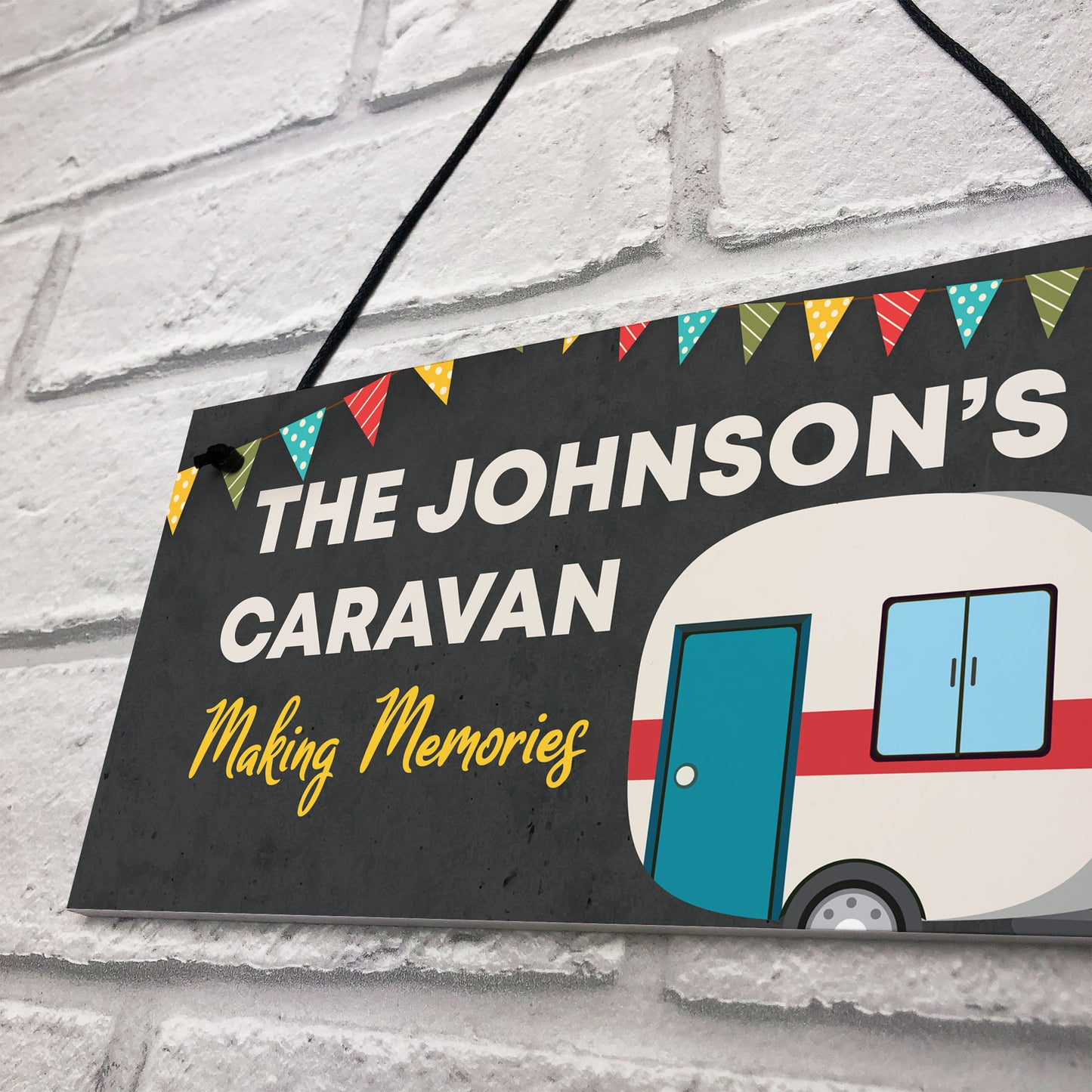 PERSONALISED Hanging Caravan Sign Caravan Accessories Gift