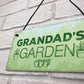 Grandads Garden Hanging Summer House Shed Sign Dad Birthday Gift