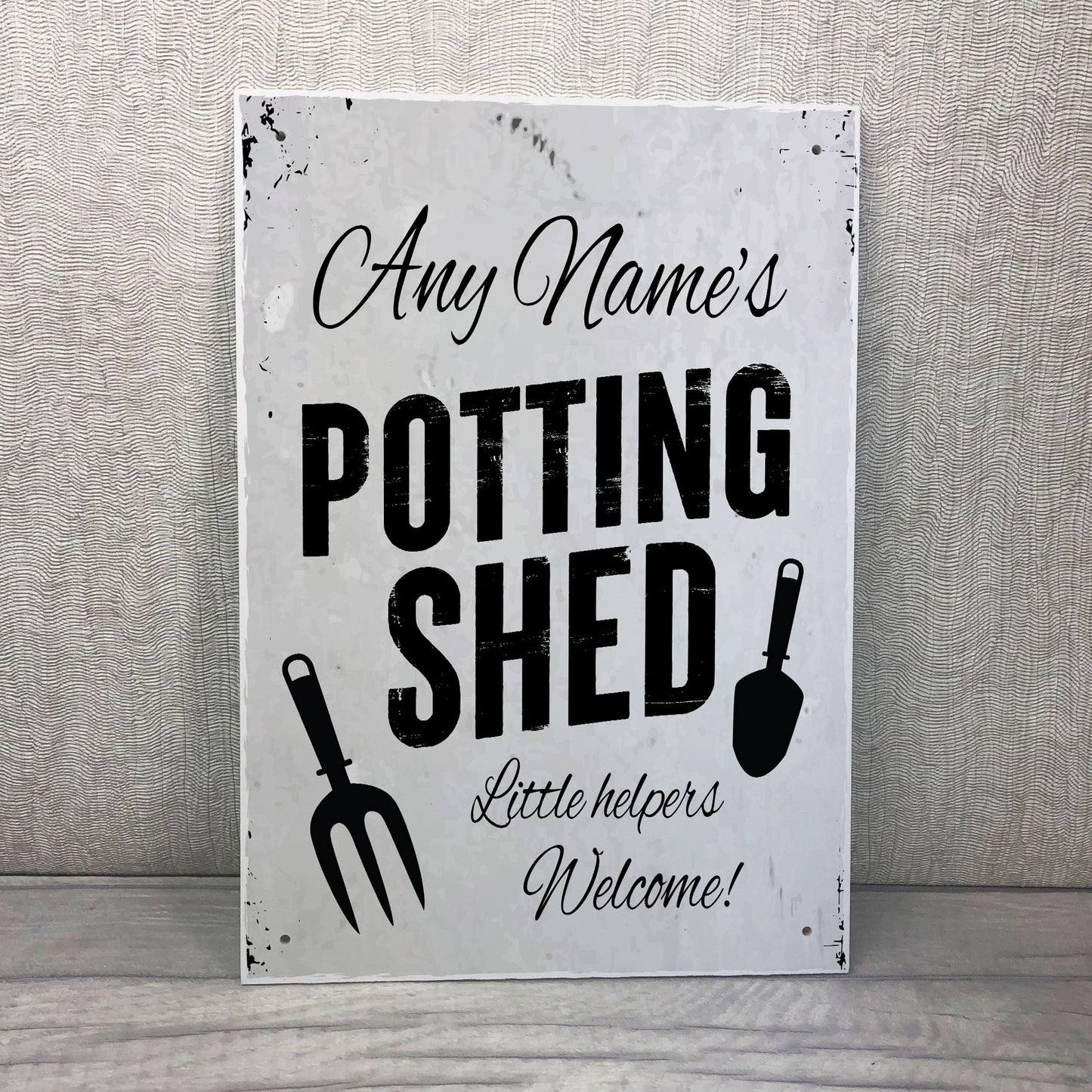 Personalised Potting Shed Sign Shabby Chic Sign Garden Shed Sign