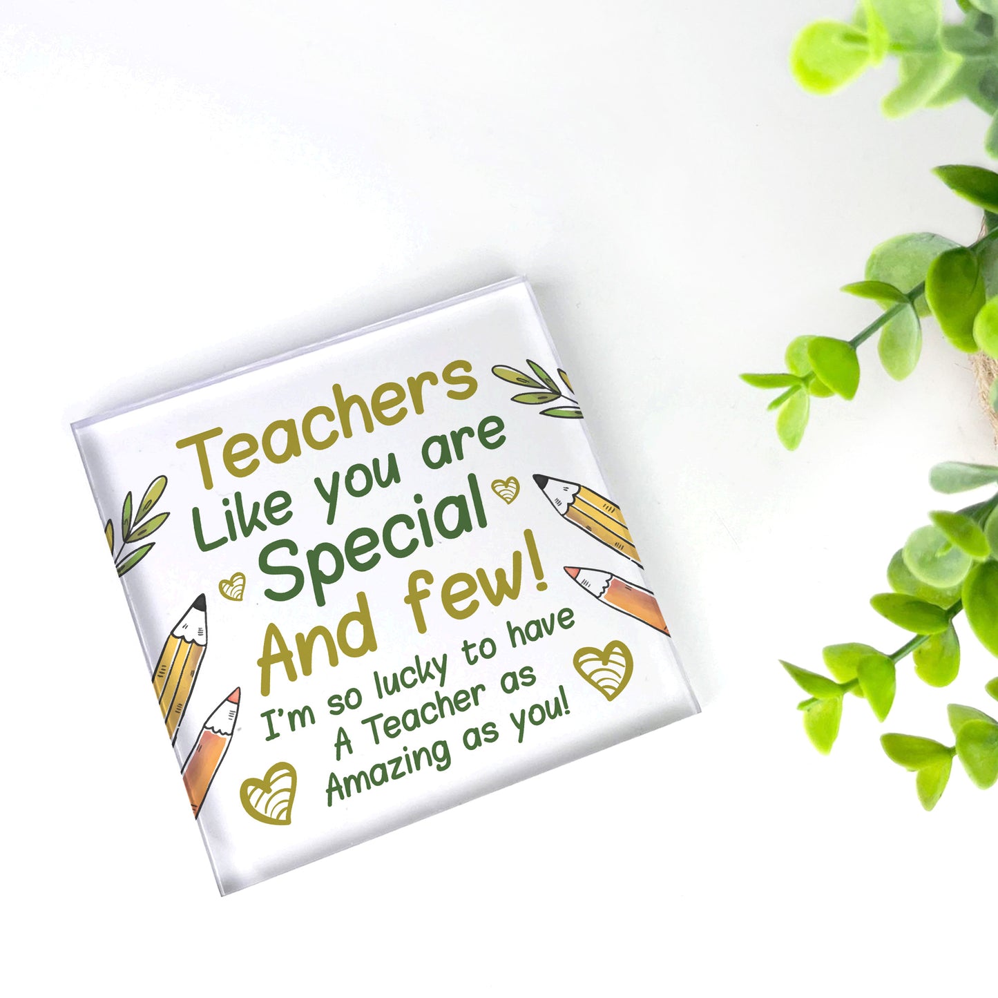 Teacher Gifts Acrylic Block Thank You Gift For Teacher Leaving