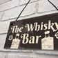 The Whisky Bar Sign Pub Hotel Home Bar Man Cave Hanging Plaque