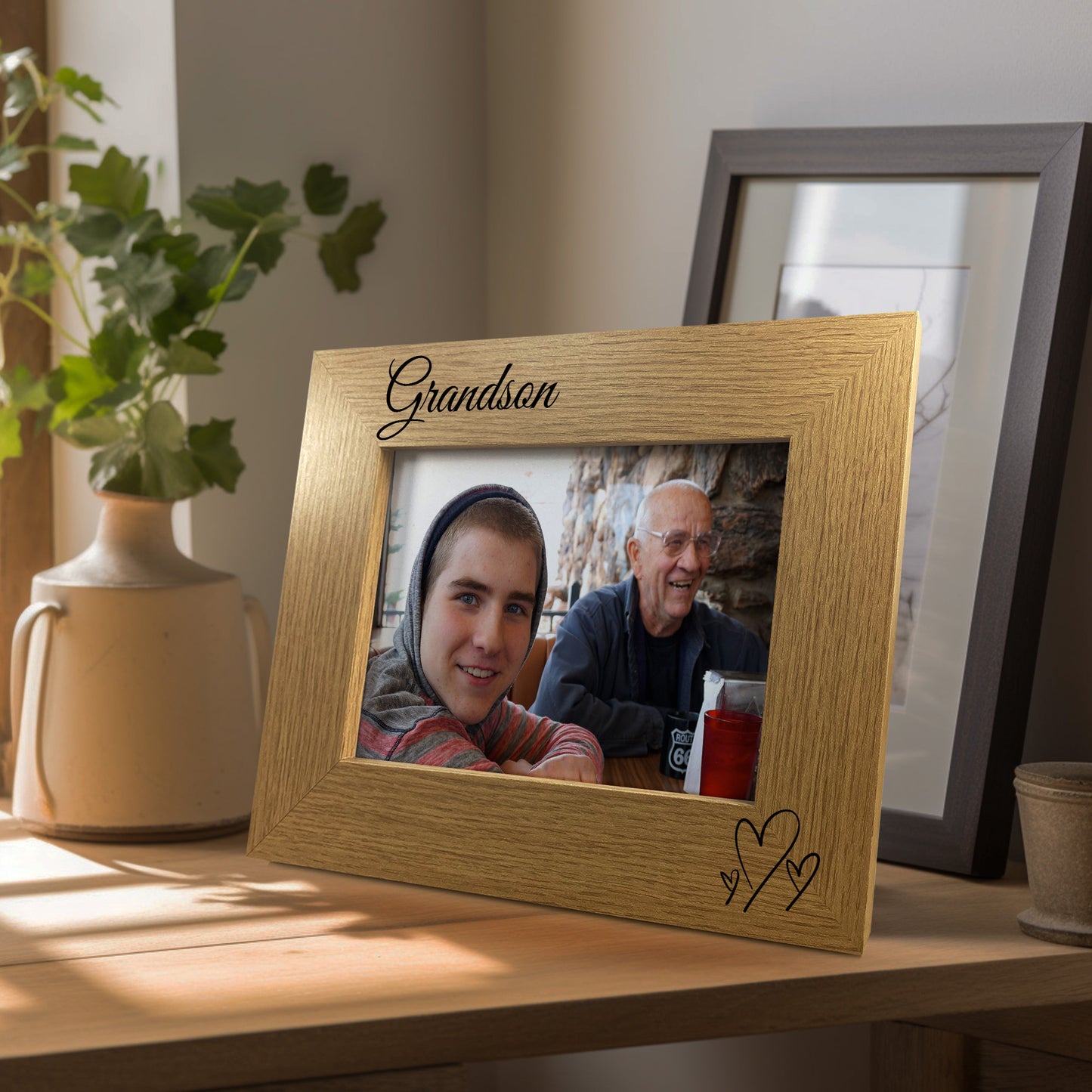 Grandson Photo Frame Nan Grandad Nanny Grandpa Gift For Birthday