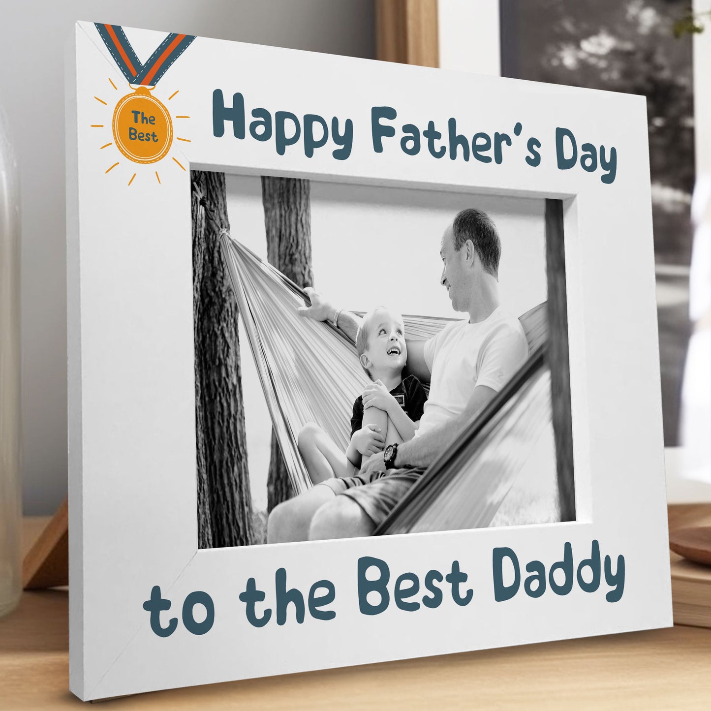 Fathers Day Gift For The Best Daddy Photo Frame Wood Daddy Gifts