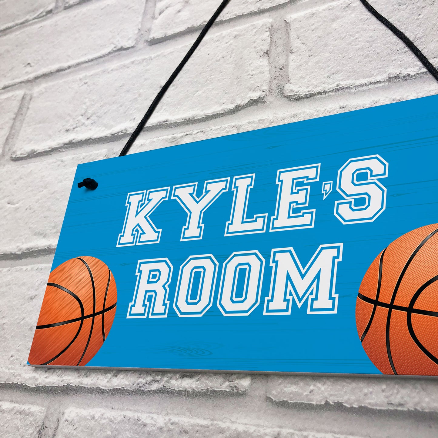 Basketball Room Door Sign PERSONALISED Boys Bedroom Decor